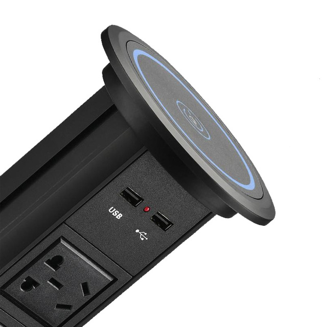 Smart Lifting Socket Motorized Pop up Power Socket Outlet for Office Desk Kitchen Worktop