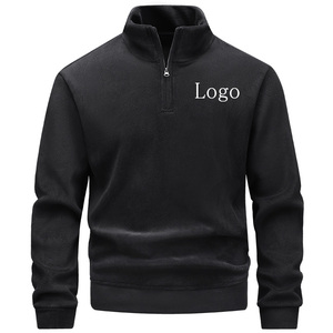 Sweat-shirt à col montant anti-boulochage en molleton de coton lavé au sable avec impression numérique - Product Image 1