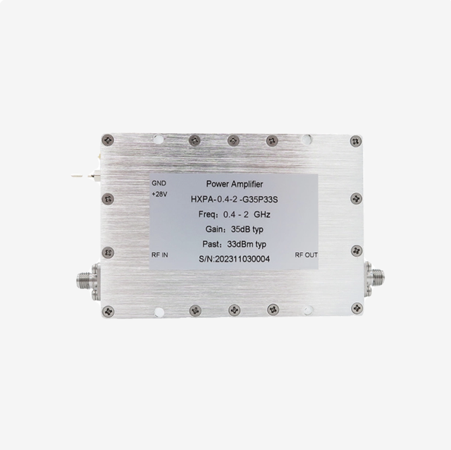 RH0.4--2GHz, 35 DB Gain, 33 DBm Output Power  Direct From Manufacturer Broadband RF & Microwave Amplifier