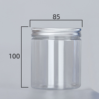 Pot en plastique PET transparent pour aliments de 200 ml, 250 ml, 300 ml, 500 ml