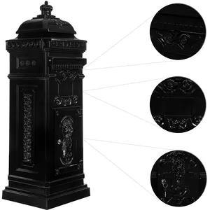 Large Freestanding Weatherproof Antique Anti-theft Parcel Mailboxes Delivery Drop Post Box