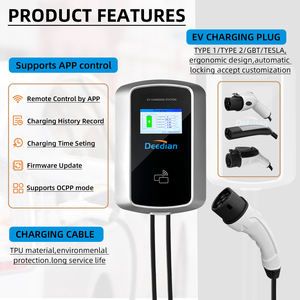 新型22KW 32A 2型3相电动充电站壁盒CEE插头WIFI APP控制便携式家用电动汽车充电器 - Product Image 5