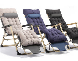 Chaise longue de camping <span class=keywords><strong>pliable</strong></span> et réglable pour l'extérieur, zéro gravité, avec pare-soleil et tapis en coton, idéale pour la plage et le bronzage. - Product Image 4