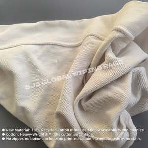 Trapos de Algodón Blancos para Limpieza, Trapos de Felpa Blancos Reciclados, Trapos de Algodón Blancos de 1.5 kg para Limpieza - Product Image 4