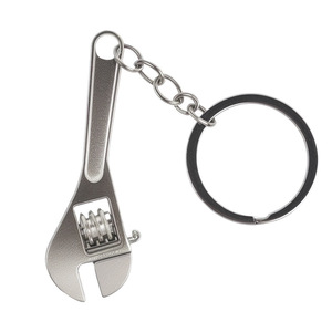 Mini Metal Adjustable Wrench Keychain Creative Car Key Accessory Gift Pendant - Product Image 2