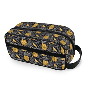 Sac de toilette imperméable à double fermeture éclair, grande capacité, portable, design ananas, prix abordable, logo personnalisé - Product Image 1