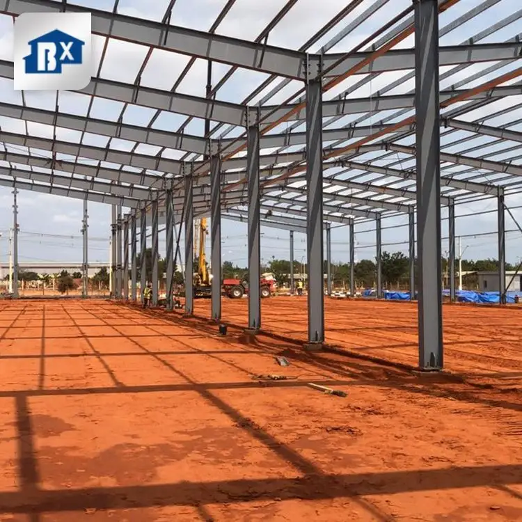 Modern Prefab Steel Structure Warehouse Building 1000 Square Meters Light Metal Building Construction Warehouse