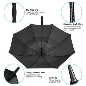 Suppliers Manufacturer Wholesale 30 Inch Large <b>Windproof</b> logo Prints Big Luxury Promotional Branded Custom Golf <b>Umbrella</b> - Product Image 4