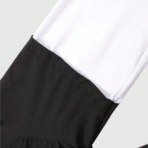 Conjunto Deportivo de 2 Piezas para Hombre, Camiseta de Manga Larga y Pantalones Anchos a Rayas, Impresión Digital Personalizada, Fabricante de Ropa Urbana - Product Image 3