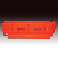 Barreras de Aislamiento para Peatones, Portátiles, Reforzadas, para Interiores y Exteriores, Barrera de Protección contra Colisiones para Karting, Barrera de Empalme Llena de Agua