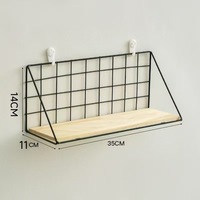 Étagère de rangement moderne sans perçage pour chambre à coucher, bureau, salon, garage, murale, en fer et bois, cadre mural suspendu, étagère de rangement