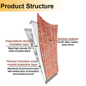 Materiale d'acciaio del muro divisorio del pannello Sandwich di EPS prefabbricato per l'applicazione dell'hotel e della cella frigorifera - Product Image 4
