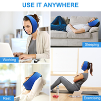 Bandeau de compression de glace pour le visage avec packs de gel réutilisables pour thérapie chaude et froide, soulagement des douleurs post-chirurgie des dents de sagesse et du TMJ, et réduction des gonflements faciaux