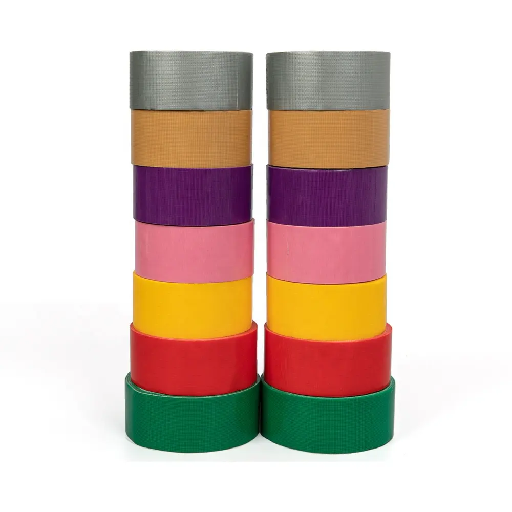 Factory price custom colored strong adhesive residue free cloth duct tape for carpet edge binding in exhibition weddings