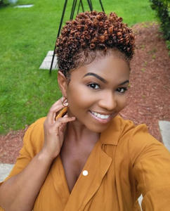 Peluca <span class=keywords><strong>de</strong></span> corte bajo corto Pixie, pelo sintético <span class=keywords><strong>de</strong></span> calidad hecho a máquina, <span class=keywords><strong>pelucas</strong></span> afro para mujeres negras, novedad - Product Image 6