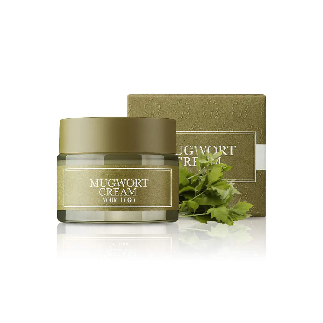 Mugwort Cream, For all skin type Moisturizer with 73.55% Mugwort Extract, Soothing, Calming, Redness Relief with Sebum control