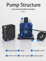 AL-660 Preisgünstige Tauchpumpe für Aquarien OEM 50W 2800L/H 2,8M H-max 1,8m Kabel Anti-Trockenlauf-Schutz