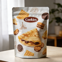 Sachet alimentaire en aluminium avec logo personnalisé coloré, debout, anti-odeurs, pour le lait, les chips de pommes de terre, les collations - Certifié USA/UE