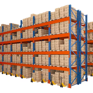 Sistema de Estanterías de Almacenamiento Industrial, Estantería de Acero Selectiva para Palés, Resistente, Ensamblaje con Tornillos, Protección Contra la Corrosión - Product Image 3