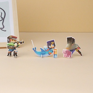 Assembled Small <strong>Paper</strong> World Puzzle Toy Building Blocks Figures <strong>Dolls</strong> 3D Stereoscopic Educational Gift for 0-24 Months - Product Image 2
