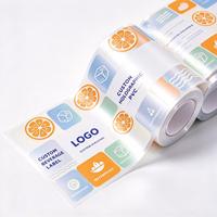 Étiquettes PVC personnalisées brillantes, imperméables, durables, résistantes aux rayures, avec logo imprimé sur mesure, autocollantes, découpées, vente en gros pour tasses et bocaux