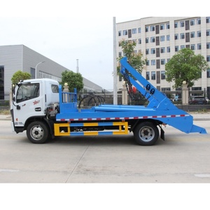 รถบรรทุกขยะติดเครน Dongfeng 6CBM แบบสวิงอาร์ม รถบรรทุกเก็บขยะ รถบรรทุกสุขาภิบาล ระบบไฮดรอลิก บรรทุกขยะเองได้ ขาย - Product Image 4