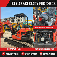 Mini-excavatrice Kubota U30 d'occasion, 3 tonnes, compacte, sur chenilles, avec inspection vidéo disponible
