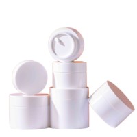 Pot à Crème Violet Givré en Plastique PET de 5g, 15g, 20g, 30g, 50g, Emballage Cosmétique avec Couvercles