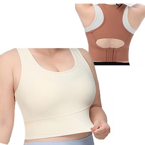 <span class=keywords><strong>Soutien</strong></span>-<span class=keywords><strong>gorge</strong></span> de <span class=keywords><strong>sport</strong></span> YIYI à blocs de <span class=keywords><strong>couleur</strong></span>, dos nageur, couvrance totale, maintien élevé, sous-vêtement de fitness, col en U, antichoc, pour le yoga et la course à pied pour femme - Product Image 2