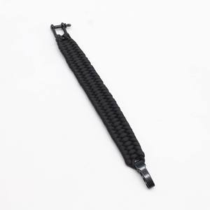 Pulsera táctica Paracord para supervivencia Conexión de grillete tipo U de acero inoxidable para Camping y senderismo Aventura - Product Image 3