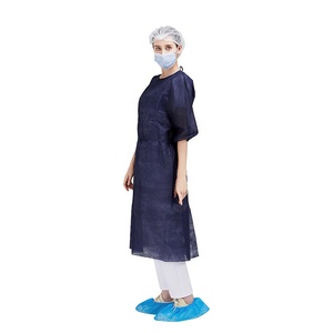 <span class=keywords><strong>Blouse</strong></span> d'hôpital <span class=keywords><strong>jetable</strong></span> de robe de patient d'économie chemisier d'examen - Product Image 5