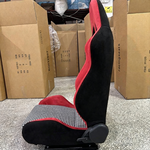 Asiento Deportivo Ajustable Clásico LK, Tapicería de Gamuza, Multimaterial, Kit de Rieles Universales para Asiento de Auto - Product Image 5