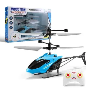 새로운 크리스마스 선물 적외선 유도 헬리콥터 다채로운 RC 원격 제어 항공기 유도 서스펜션 양방향 헬리콥터
