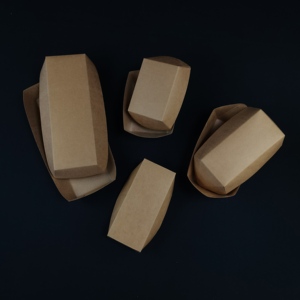 Bandeja Desechable Ecológica de Papel Kraft para Fideos, con Forma de Barco, Impresión Personalizada, Precio de Fábrica, SP-2986 - Product Image 4