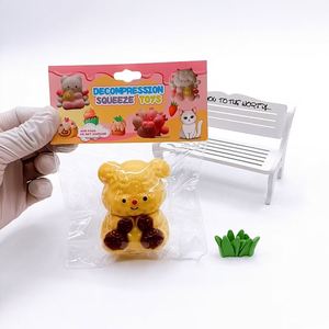 Wholesale Trending 2024 OEM ZIJIE Taba Squishy Toys <b>Cute</b> Mochi Butter <b>Bear</b> Soft Stuffed Animal Stress Relief Fidget Toys Safe - Product Image 4
