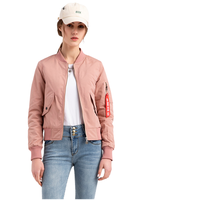 Blouson bomber robuste pour homme, gris clair, fermeture éclair, col rabattable, coupe-vent décontracté en polyester, idéal pour l'automne