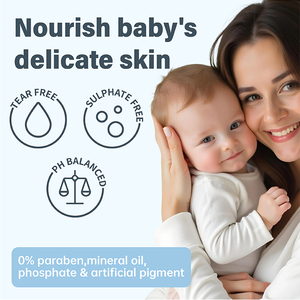 Champú y Gel de Baño 2 en 1 BEAVER para Niños, Champú Nutritivo para Bebés, Limpieza Suave, Hidratante, Gel de Ducha Sin Lágrimas - Product Image 2