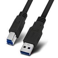 Câble d'imprimante USB 3.0 AM/BM noir
