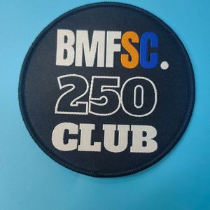 Custom Woven Clothing Labels Good Price Adhesive Backing Cap <b>Embroidery</b> Badges Designer Jeans Woven Patches - Product Image 3