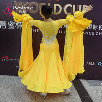 B-24137 personnalisé nouvelle robe de danse de salon standard international robes de danse de salon en soie perlée de haute qualité à vendre