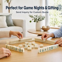 Lot de 50 jeux de Mahjong américain sur mesure en acrylique massif, 160 tuiles, pour la vente en gros aux détaillants et clubs