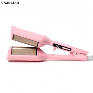 Rizador <span class=keywords><strong>de</strong></span> Pelo Ajustable con Revestimiento Cerámico, Calentamiento Rápido PTC, Estilo <span class=keywords><strong>Ondas</strong></span> <span class=keywords><strong>de</strong></span> <span class=keywords><strong>Sirena</strong></span> y Rizos en Espiral 360 °   Rizador <span class=keywords><strong>de</strong></span> Pelo Profesional con Apagado Automático - Product Image 2