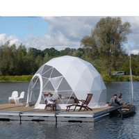 4m de Diamètre Pvc Forte Toit Géodésique D'arcum rax tente dôme Tente De glamping Pour Hôtel Temporaire