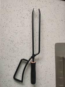 Pinzas de <span class=keywords><strong>leña</strong></span> con mango de madera para <span class=keywords><strong>barbacoa</strong></span>, chimenea de carbón, para exteriores, Camping y hogar - Product Image 6