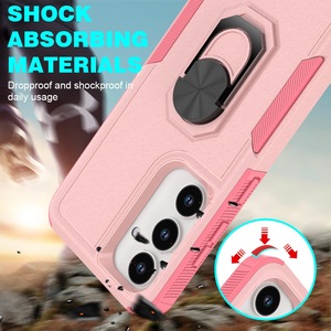 Coque de téléphone portable double couche armure hybride pour <span class=keywords><strong>Samsung</strong></span> S25Ultra S24 S23 <span class=keywords><strong>support</strong></span> de béquille A16 A26 A36 A56 couverture de téléphone - Product Image 6