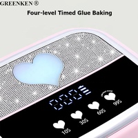 Nouveau 168W Rechargeable Sans Fil Lampe À Ongles Séchage Rapide Gel À Ongles Sèche Machine UV LED Coeur avec Diamant Lampe À Ongles