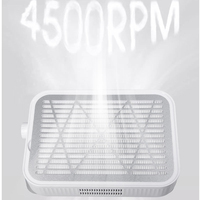 Extracteur de poussière pour salon de manucure blanc, faible bruit, haute puissance, 4500 tr/min, professionnel, aspirateur à poussière pour salon de manucure