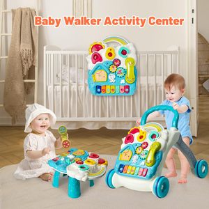 Marche-bébé avec volant, musique, boutons lumineux, pour apprendre à se tenir debout - Product Image 6