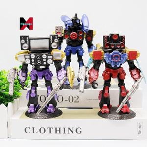 Mecha guerriero titano altoparlante uomo Monitor da toilette uomo ragazzo bambola figura modello multiverso giocattolo da collezione Cool - Product Image 1