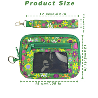 Pochette pour cartes en néoprène personnalisée avec bracelet et porte-clés Mini pochette pour téléphone en néoprène tendance pour porte-cartes d'achat